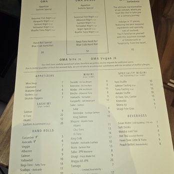 Omakai Sushi - Menu - Sushi Bars Near Me - Doral, Florida Omakai Sushi - Menu - Sushi Bars Near Me - Doral, Florida