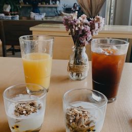 Yogurt parfait on the house, sweetest hospitality here!