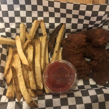 City Grill - Kids Fried Chicken. Does the strips look burned? - New American Near Me - Covina, California City Grill - Kids Fried Chicken. Does the strips look burned? - New American Near Me - Covina, California