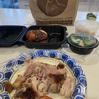 La Rosa Chicken & Grill - Madison - We cut up the first piece and all you can see is raw meat - Chicken Shop Near Me - Madison, New Jersey