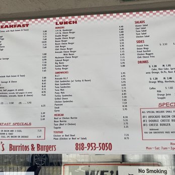 Norm's Hamburger - 2021 May Menu - Burgers Near Me - Burbank, California