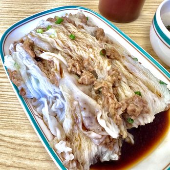 HK Cafe - Hong Kong style cheung fun. No bothering to wrap and roll the sheet - who has time during breakfast? - Hong Kong Style Cafe Near Me - Honolulu, Hawaii
