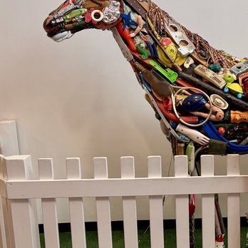 Chicago Children's Museum - Colorful steam-punk horse sculpture made of gears and gadgets, in The Chicago Children's Museum on Navy Pier. - Children's Museums Near Me - Chicago, Illinois Chicago Children's Museum - Colorful steam-punk horse sculpture made of gears and gadgets, in The Chicago Children's Museum on Navy Pier. - Children's Museums Near Me - Chicago, Illinois