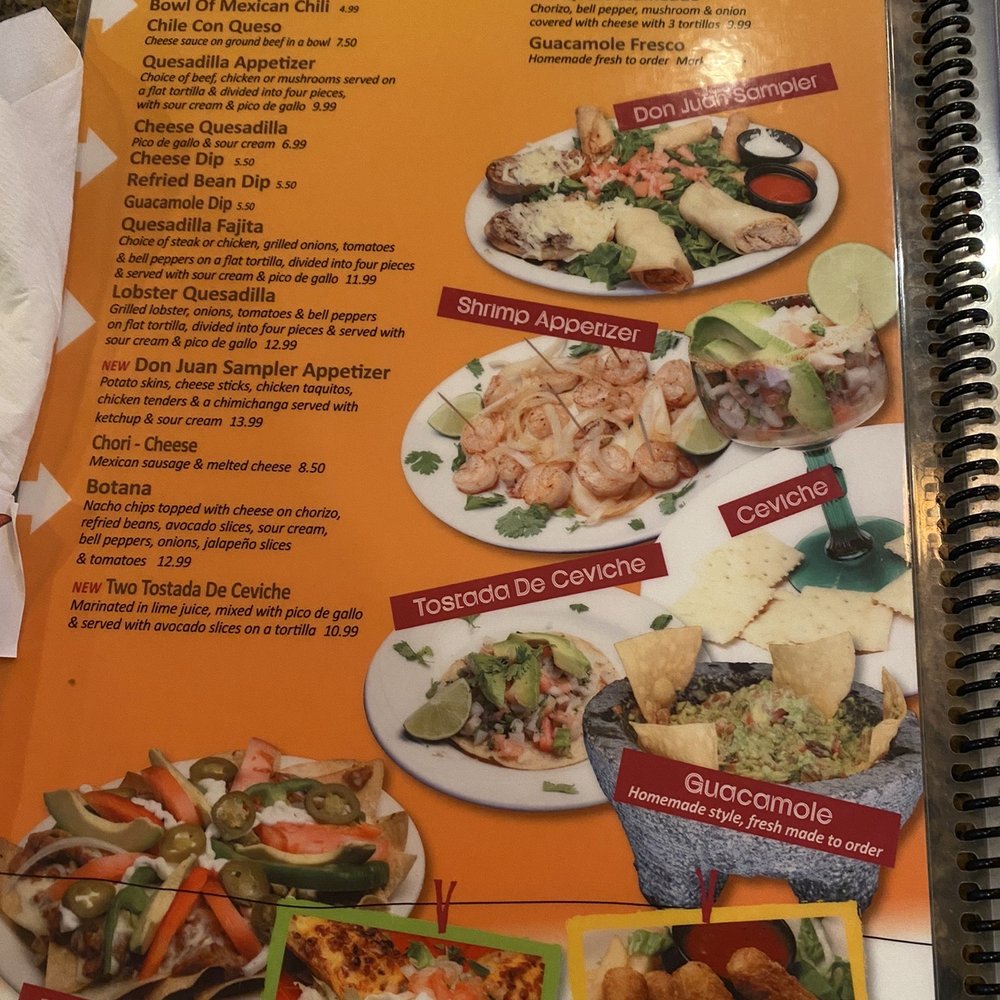 Don Juan Mexican Restaurant - Brighton - Menu - Mexican Near Me - Brighton, Michigan