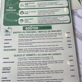 L’atelier Artisan Crepier - 5/10/26 FYI. Menu. - Creperies Near Me - Cannes, 06