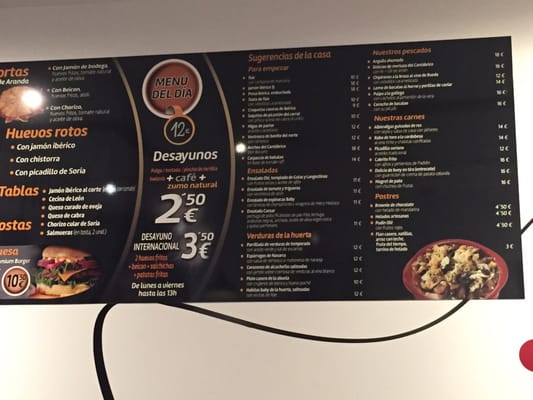 Menu photo 1 Olé Madrid, M