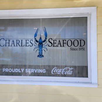 Charles Seafood - Outside window - Seafood Near Me - Harahan, Louisiana