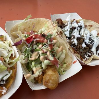 City Tacos - Fish doesn't have much in the taco. The Mexicali on the right was a sleeper, try it and you'll be pleased. - Tacos Near Me - San Diego, California