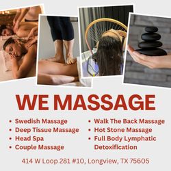 We Massage - Check out our services and benefits