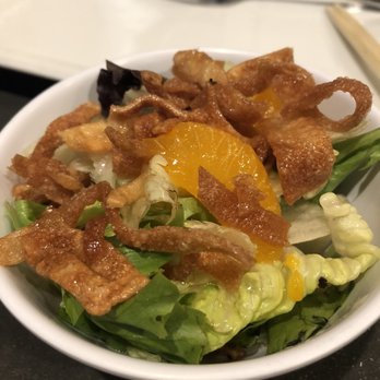 KuniSama - Fantastic salad with sesame dressing. Love the crispy wontons and mandarin oranges. - Sushi Bars Near Me - Fresno, California KuniSama - Fantastic salad with sesame dressing. Love the crispy wontons and mandarin oranges. - Sushi Bars Near Me - Fresno, California