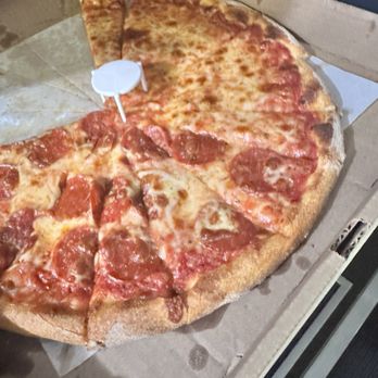 Celestino's New York Pizza - Medium Half pepperoni half cheese double cut - Pizza Near Me - Chico, California Celestino's New York Pizza - Medium Half pepperoni half cheese double cut - Pizza Near Me - Chico, California