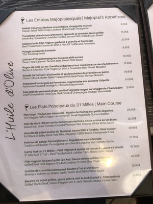 Menu photo 2 L'Huile d'Olive Bouchette, QC