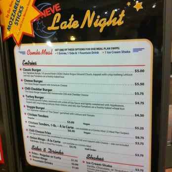 De Neve Late Night - Part of the menu! - Fast Food Near Me - Los Angeles, California De Neve Late Night - Part of the menu! - Fast Food Near Me - Los Angeles, California