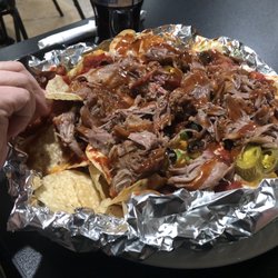 Seaway Diner & Smokehouse - Holy Sh*t nachos with pulled pork