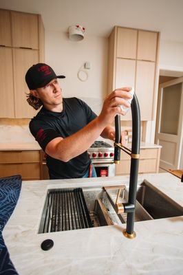 Crimson Copper Plumbing Logo