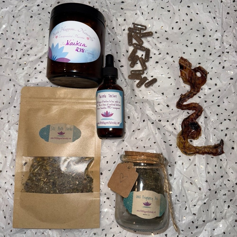 Birth Happens Naturally - Pregnancy Tea, Sitz Bath Herbs, Placenta Tincture, Placenta capsules, my dried umbilical cord, shaped into the word LOVE - Doulas Near Me Birth Happens Naturally - Pregnancy Tea, Sitz Bath Herbs, Placenta Tincture, Placenta capsules, my dried umbilical cord, shaped into the word LOVE - Doulas Near Me