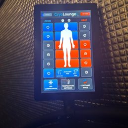 The screen remote to the CryoLounge The screen remote to the CryoLounge