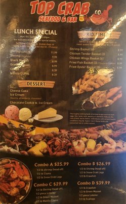 Menu photo 6 Top Crab Seafood & Bar Augusta, GA Menu photo 6 Top Crab Seafood & Bar Augusta, GA
