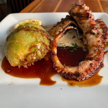 Blackfin Bistro - Octopus with Tempura Avocado. - Seafood Near Me - Key West, Florida