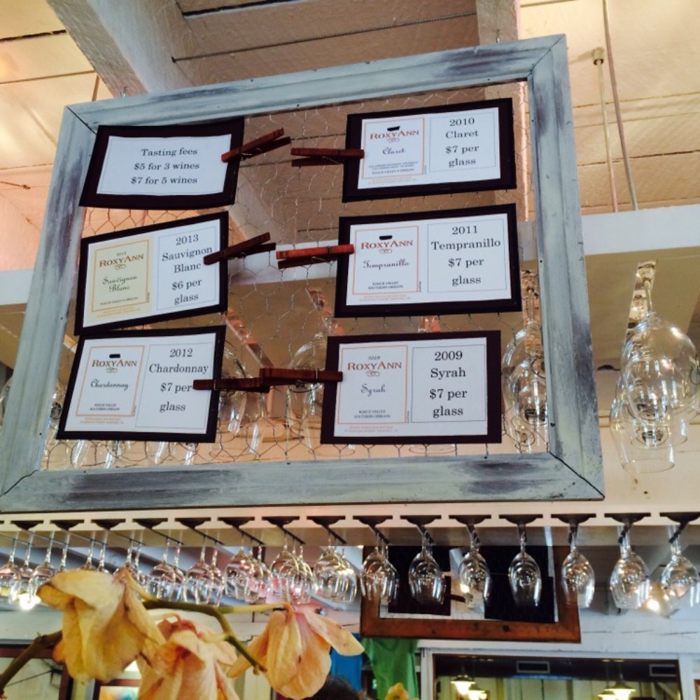RoxyAnn Winery - Tasting list - Wineries Near Me - Medford, Oregon RoxyAnn Winery - Tasting list - Wineries Near Me - Medford, Oregon