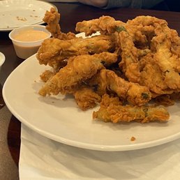 Fried green bean appetizer