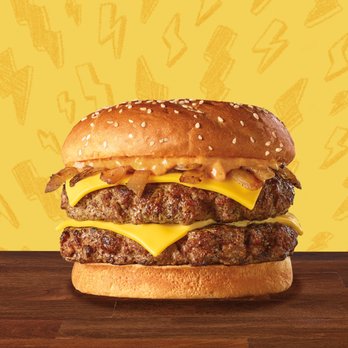 The Burger Den - a double cheeseburger - Food Delivery Services Near Me - Clermont, Florida The Burger Den - a double cheeseburger - Food Delivery Services Near Me - Clermont, Florida