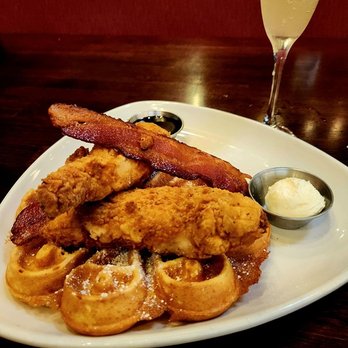 Truxton's American Bistro - Chicken, Bacon Waffle - New American Near Me - Los Angeles, California Truxton's American Bistro - Chicken, Bacon Waffle - New American Near Me - Los Angeles, California