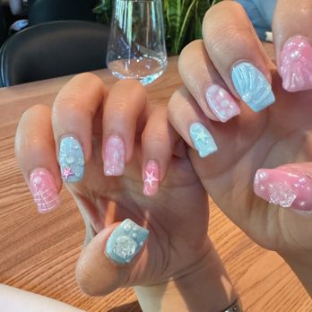 Finger Paint - 3D Ocean Nails with Jelly Polish! - Nail Salons Near Me - Oakland, California