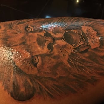 Empire Ink - Lion piece done on the thigh of WNBA's Alyssa Thomas by Steve. - Tattoo Near Me - Miami Beach, Florida
