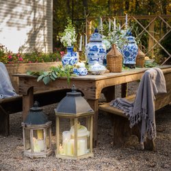 Emily Katherine Events - Blue & White Reception. Photo Credit: Randy Berger Photography