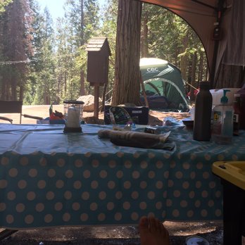 Camp Edison - Site #251 with paved driveway for van and tent - Campgrounds Near Me - Shaver Lake, California