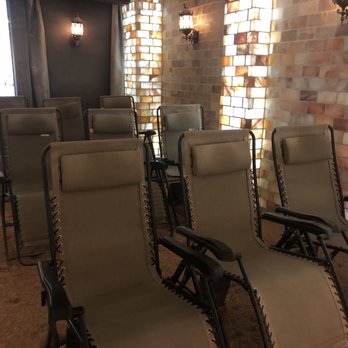 Doc Rock Stone Chiropractic - Chairs in their Himalayan Salt Cave. - Chiropractors Near Me - American Fork, Utah