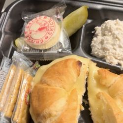 Chicken Salad Chick - Sassy Scott on a croissant Dixie chick scoop