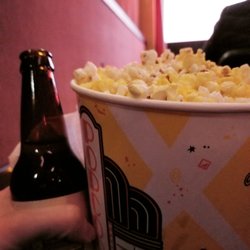 Iowa Theatre - Enjoyed some Farmers Best popcorn and a hard cider!