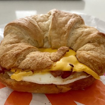 Dunkin' - Bacon, Egg and Cheese on a Croissant - Coffee & Tea Near Me - San Jose, California