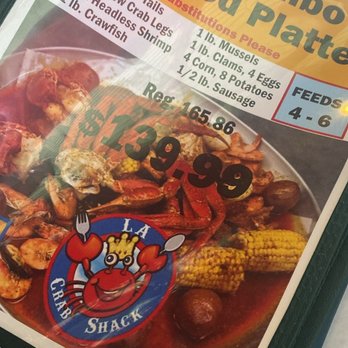 LA Crab Shack - Menu (front) - Cajun/Creole Near Me - Mesa, Arizona LA Crab Shack - Menu (front) - Cajun/Creole Near Me - Mesa, Arizona
