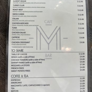 Cafe Moonday - Menu - Cafes Near Me - Dania Beach, Florida