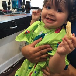 Rose + Aila Hair Salon - The girls at the salon were super friendly giving my 13 month old baby her first haircut!
