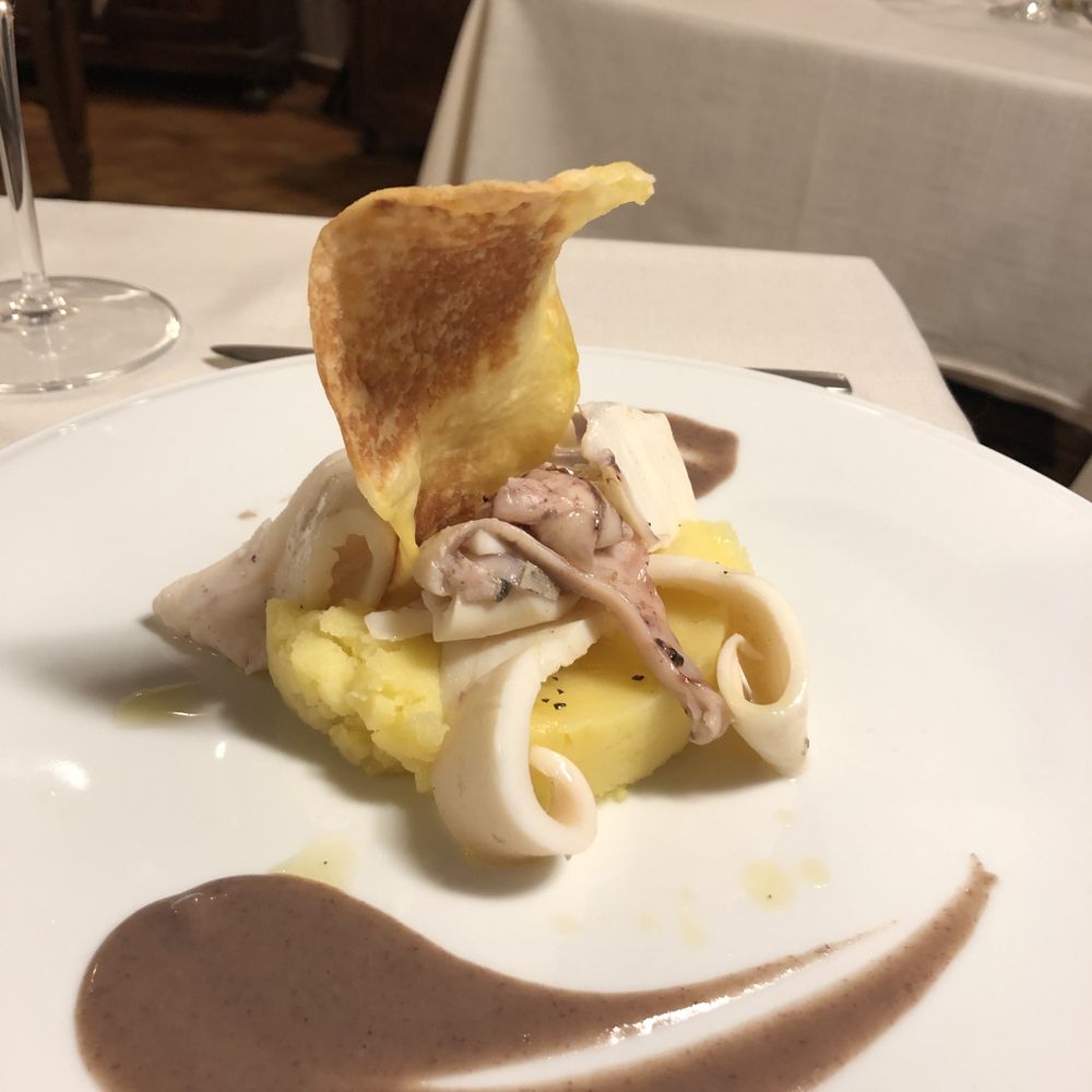 Boccondivino - Calamari with polenta - Italian Near Me - Bra, CN