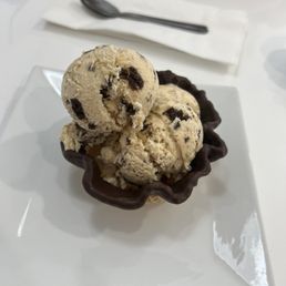 Cookies and cream with chocolate waffle bowl Cookies and cream with chocolate waffle bowl