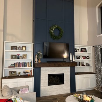 Renovate In Texas - The final fireplace. It was just a bare wall before they got there - General Contractors Near Me - Austin, Texas