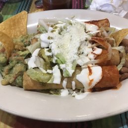 Flautas. Order of 4 comes in the plate Flautas. Order of 4 comes in the plate