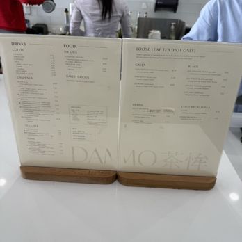 DAMO - Menu as of Jan 2026 - Coffee & Tea Near Me - Los Angeles, California