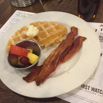 First Watch - Kids half waffle plate - Breakfast & Brunch Near Me - Fairborn, Ohio First Watch - Kids half waffle plate - Breakfast & Brunch Near Me - Fairborn, Ohio