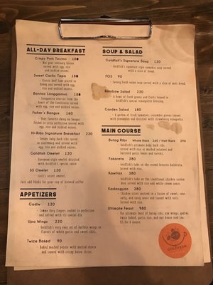 Menu photo 1 Goldfish Brew & Brew Baguio City, BEN