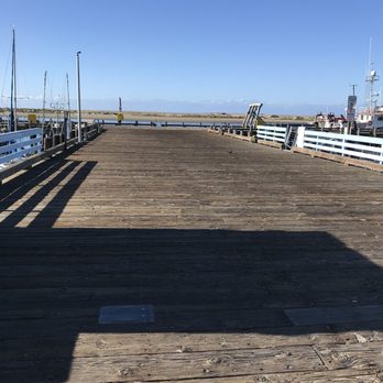 Morro Bay - Walking on the "T" Pier - Landmarks & Historical Buildings Near Me - Morro Bay, California
