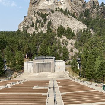 Mount Rushmore National Memorial - View of the amphitheater at the memorial - Landmarks & Historical Buildings Near Me - Keystone, South Dakota Mount Rushmore National Memorial - View of the amphitheater at the memorial - Landmarks & Historical Buildings Near Me - Keystone, South Dakota