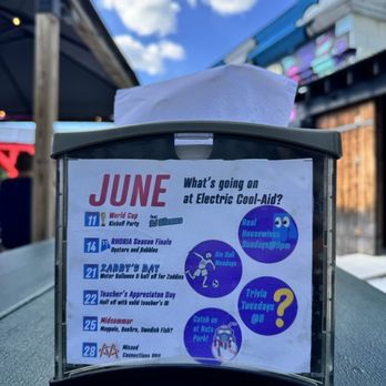 Electric Cool-Aid - June 2026 happenings - Beer Gardens Near Me - Washington, DC, District of Columbia Electric Cool-Aid - June 2026 happenings - Beer Gardens Near Me - Washington, DC, District of Columbia