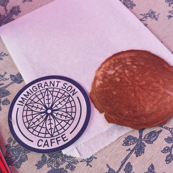 Immigrant Son Caffe - A cookie at the end stamped with their Restaurant Logo. - New American Near Me - Ventura, California Immigrant Son Caffe - A cookie at the end stamped with their Restaurant Logo. - New American Near Me - Ventura, California