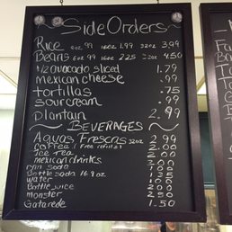 a menu on a blackboard a menu on a blackboard